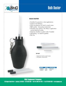 Bulb Duster Sales Sheet